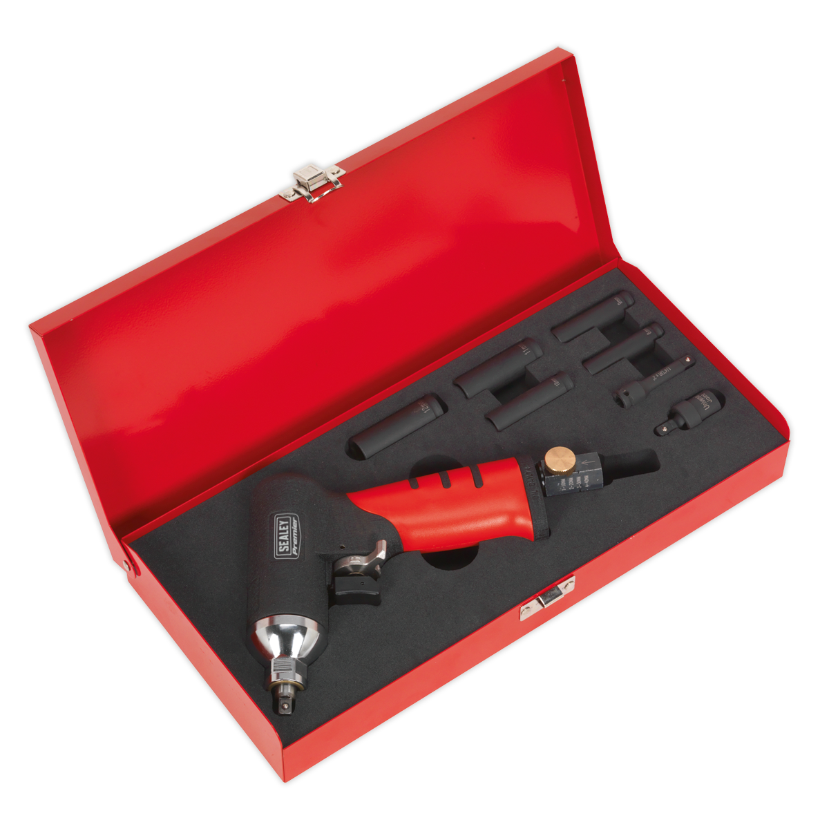 Sealey Air Impact Wrench 1/4"Sq Drive Diesel Glow Plug Kit
