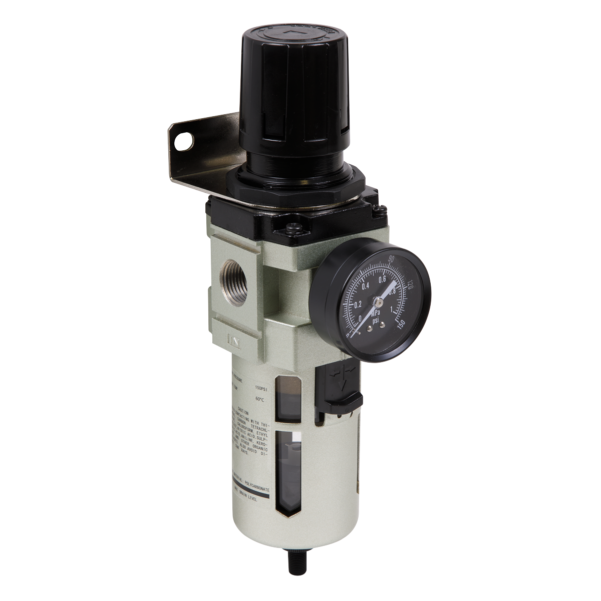 Sealey Air Filter/Regulator Auto Drain Max Airflow 140cfm