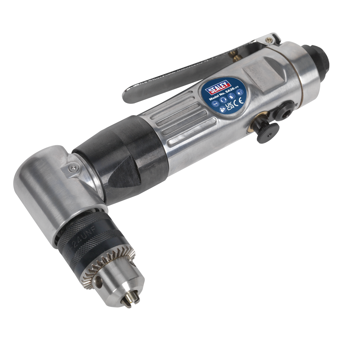 Sealey Air Angle Drill Ø10mm Reversible