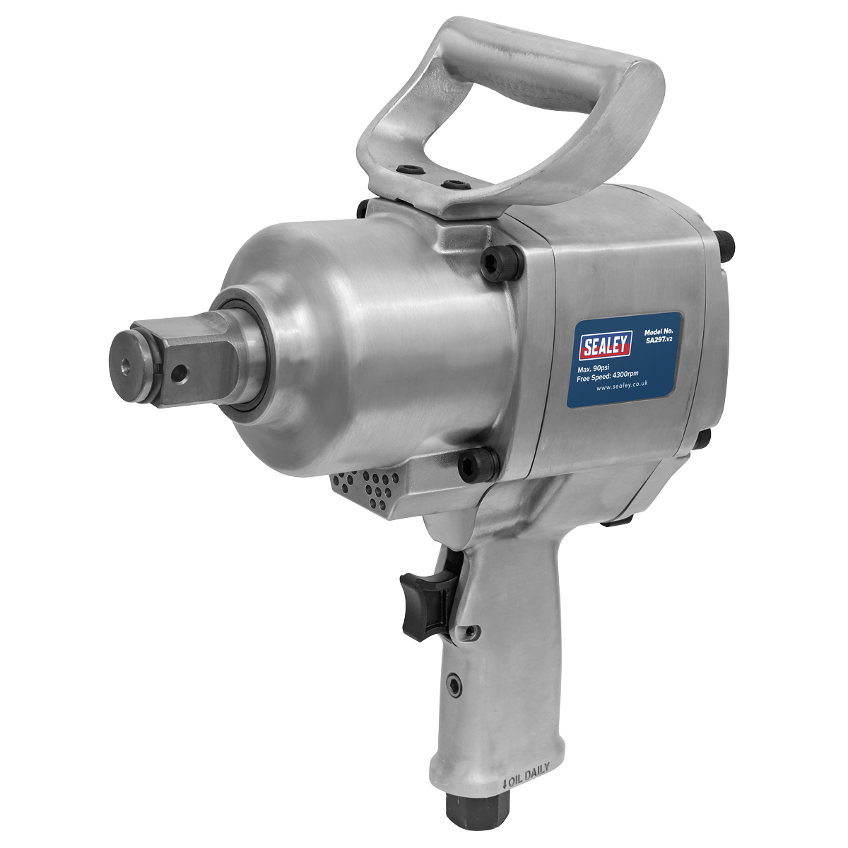 Sealey Air Impact Wrench 1"Sq Drive Pistol Type - Twin Hammer