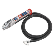 Sealey Professional Tyre Inflator with 2.5m Hose & Clip-On Connector