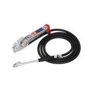 Sealey Tyre Inflator 2.5m Hose with Twin Clip-On Connector