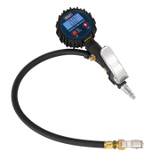 Sealey Digital Tyre Inflator with Clip-On Connector