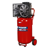 Sealey Compressor 90L Vertical Belt Drive 3hp