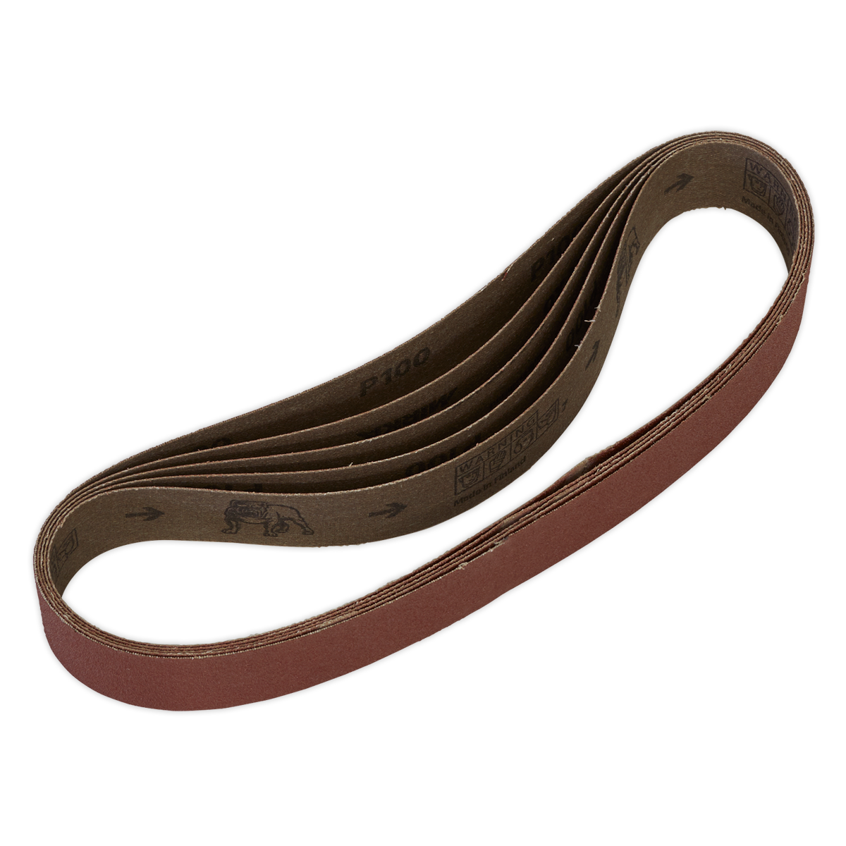 Sealey Sanding Belt 30 x 540mm 100Grit Pack of 5