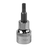Sealey Hex Socket Bit 4mm 3/8"Sq Drive