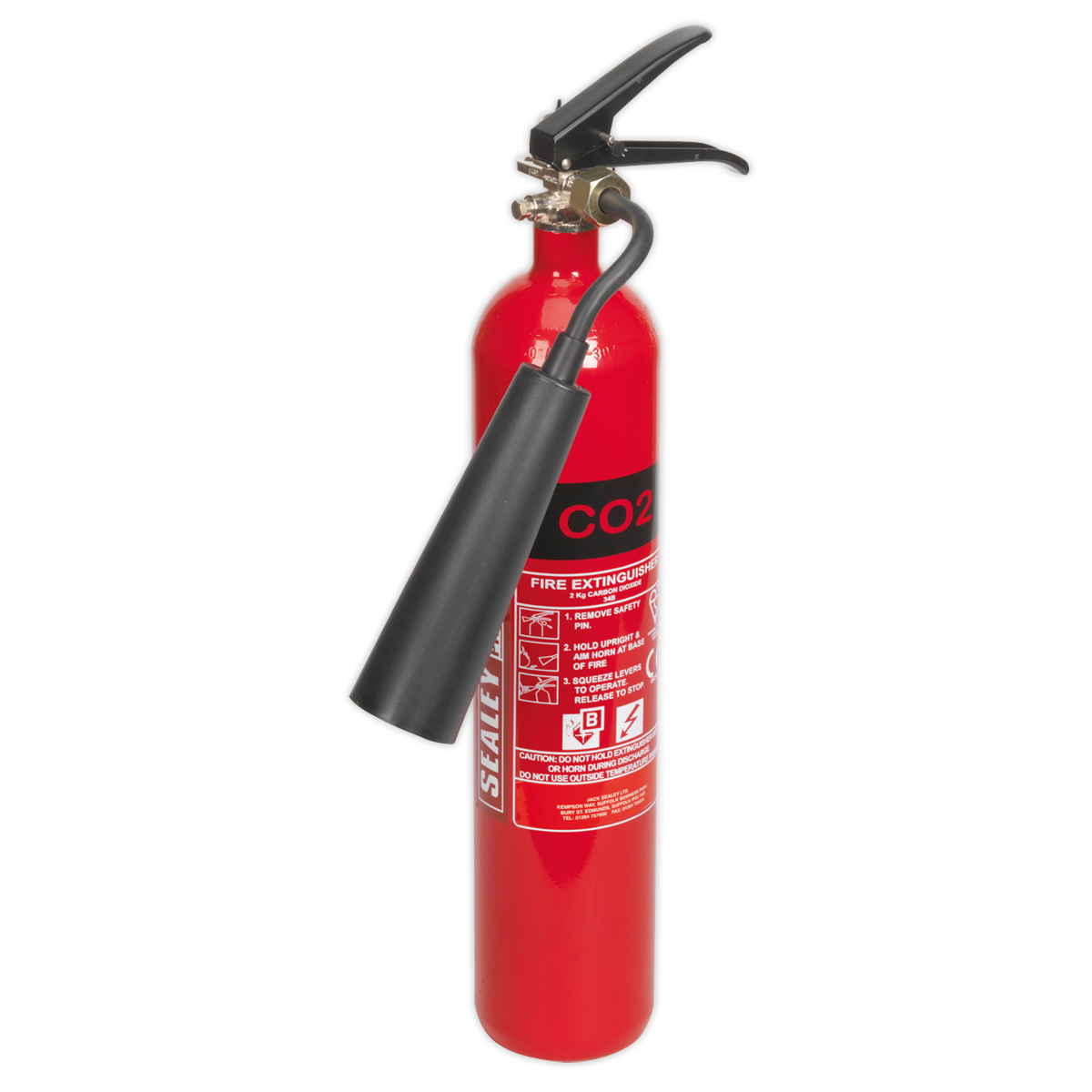 Sealey Fire Extinguisher 2kg Carbon Dioxide