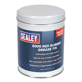 Sealey Red Rubber Grease 500g Tin