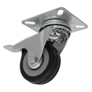 Sealey Castor Wheel Swivel Plate with Brake Ø50mm