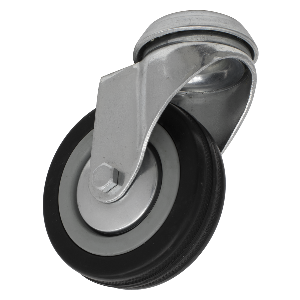 Sealey Castor Wheel Bolt Hole Swivel Ø75mm SCW175SB