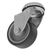 Sealey Medium-Duty Thermoplastic Bolt Hole Swivel Castor Wheel Ø50mm - Trade