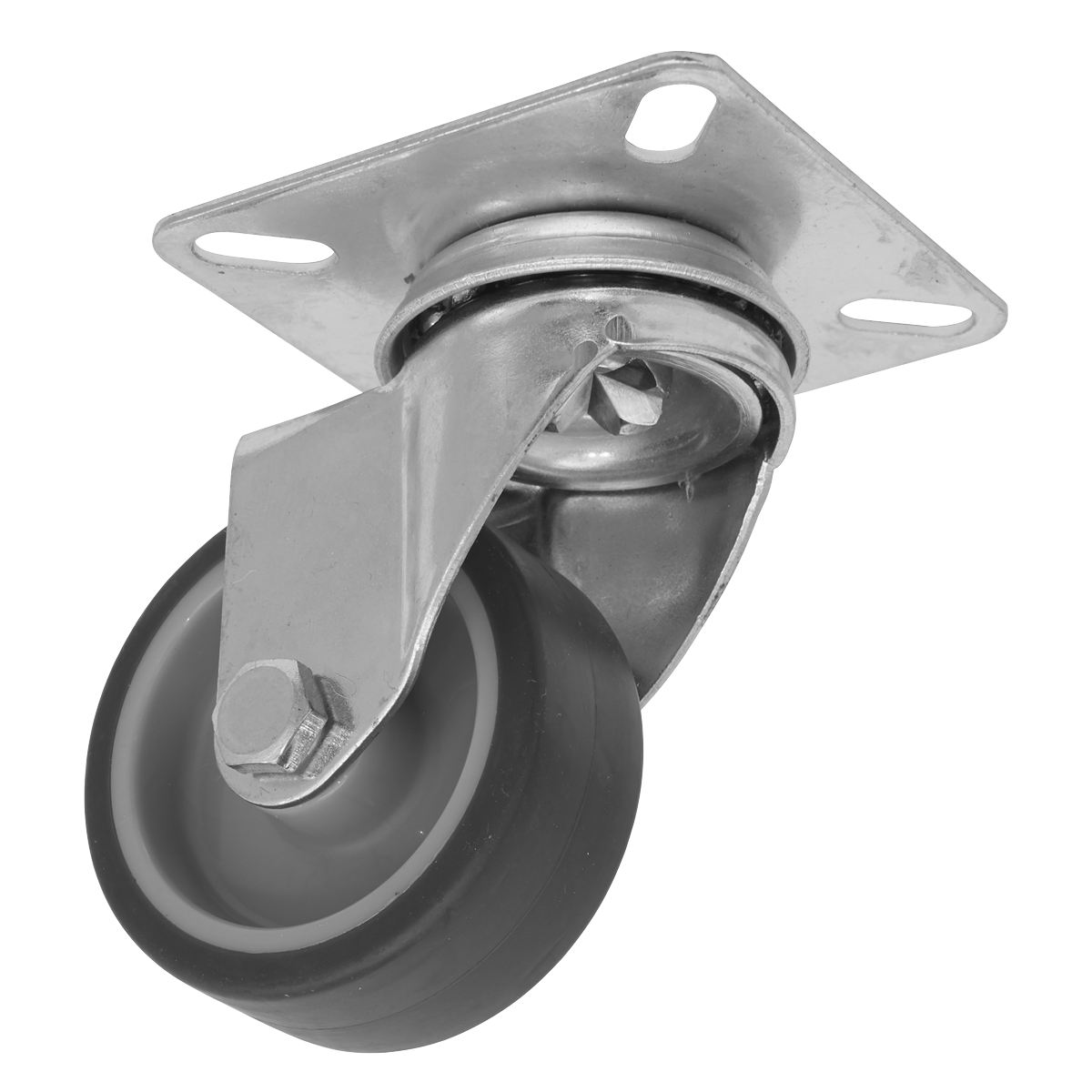 Sealey Medium-Duty Thermoplastic Swivel Castor Wheel Ø50mm - Trade