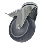 Sealey Castor Wheel Bolt Hole Swivel with Total Lock Ø75mm