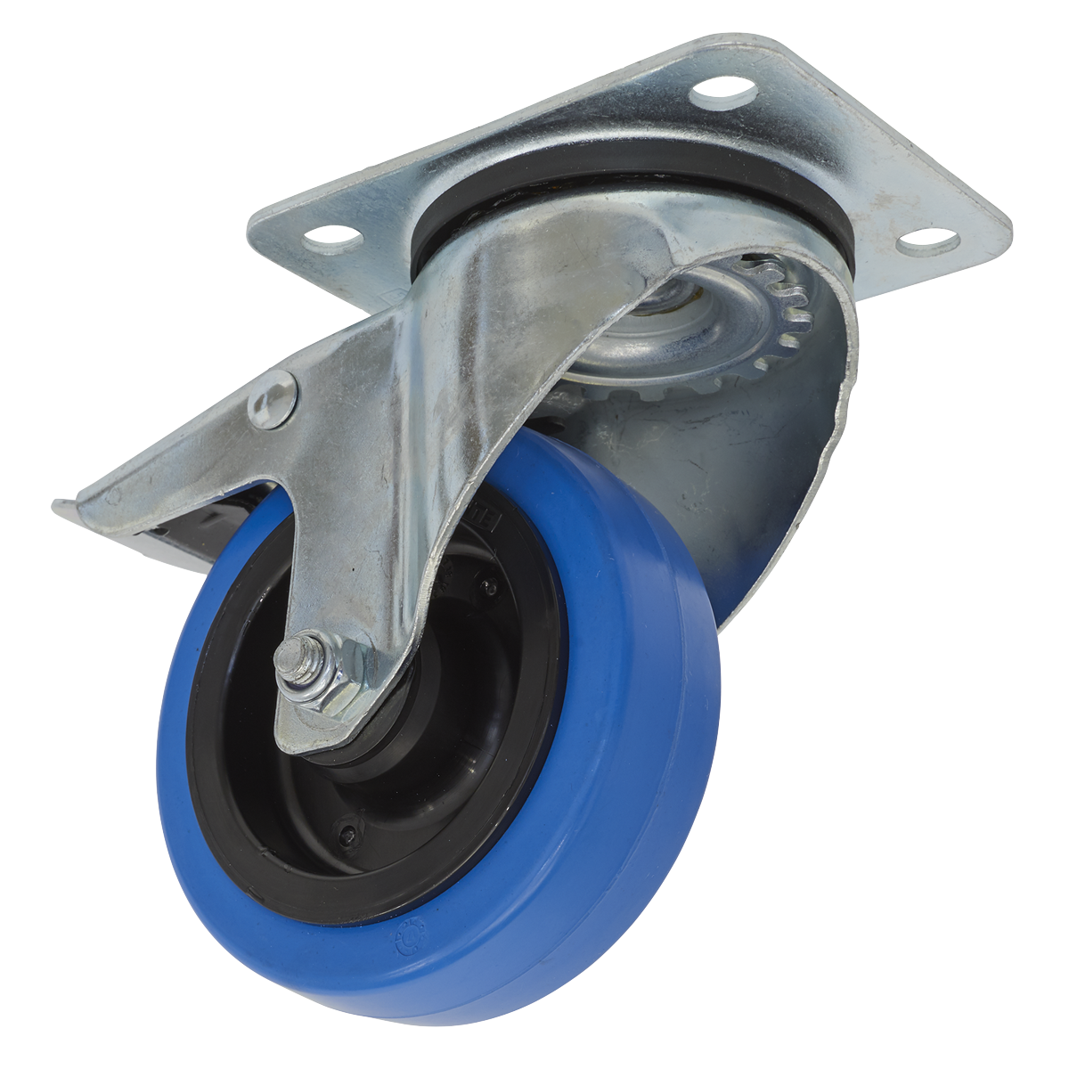 Sealey Castor Wheel Swivel Plate with Total Lock Ø100mm SCW3100SPL
