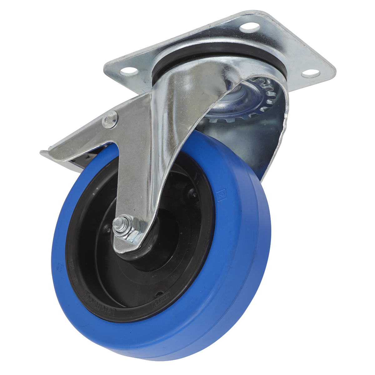 Sealey Castor Wheel Swivel Plate with Total Lock Ø125mm SCW3125SPL