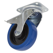 Sealey Castor Wheel Swivel Plate with Total Lock Ø160mm SCW3160SPL