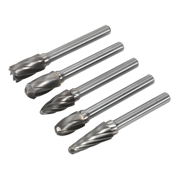Sealey Tungsten Carbide Rotary Burr Set 5pc Ripper/Coarse