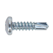 Sealey Self-Drilling Screw 4.8 x 19mm Pan Head Phillips Zinc Pack of 100