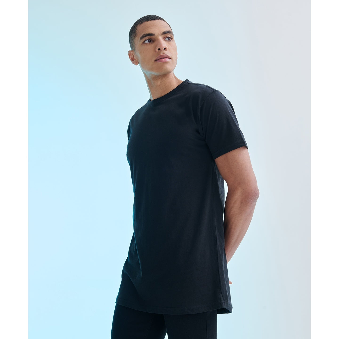 Sf Longline T-Shirt With Dipped Hem