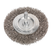 Sealey Flat Wire Brush Stainless Steel 75mm with 6mm Shaft