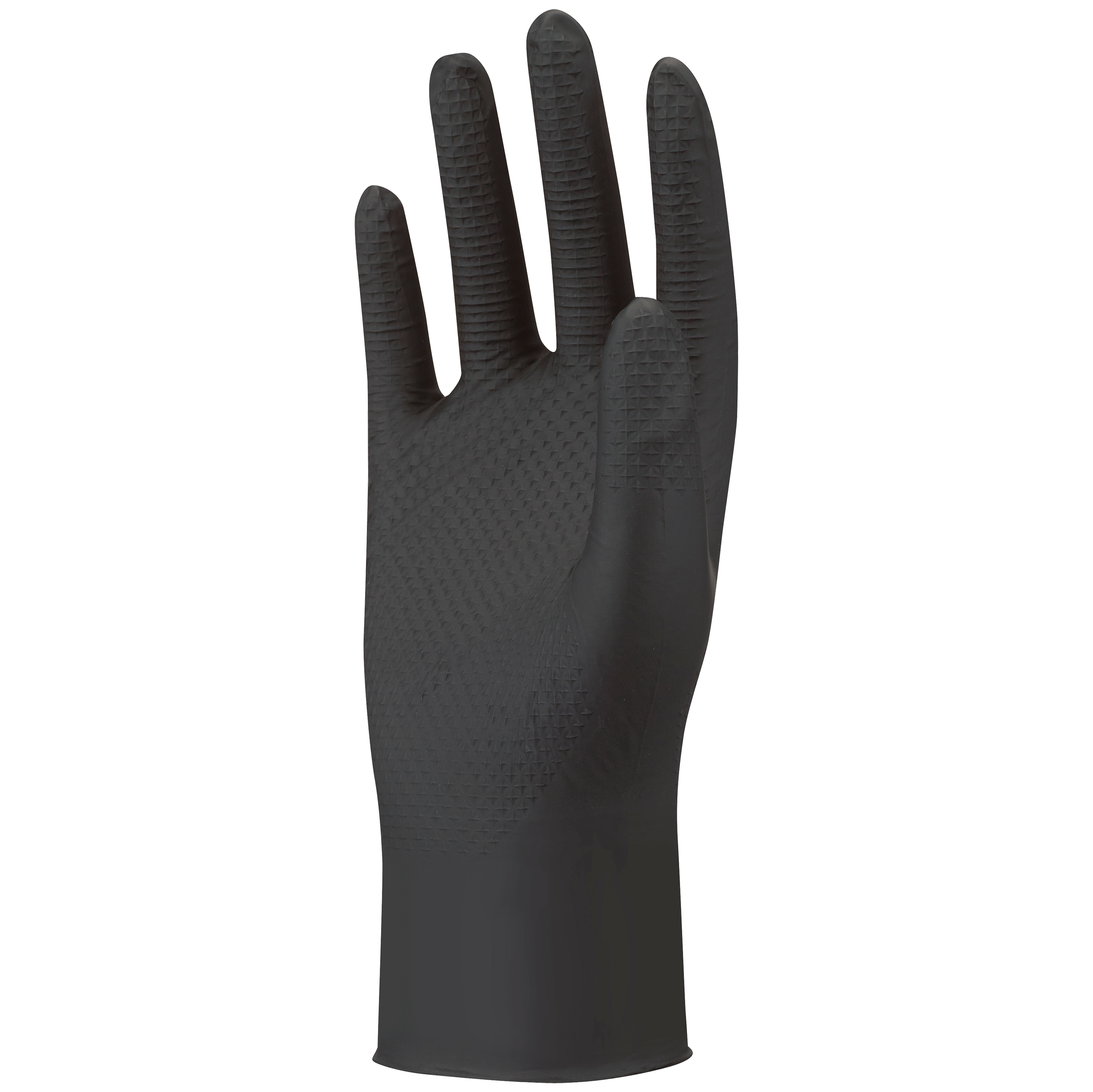 Showa 709B Black Diamond Grip Nitrile Disposable Gloves Size L