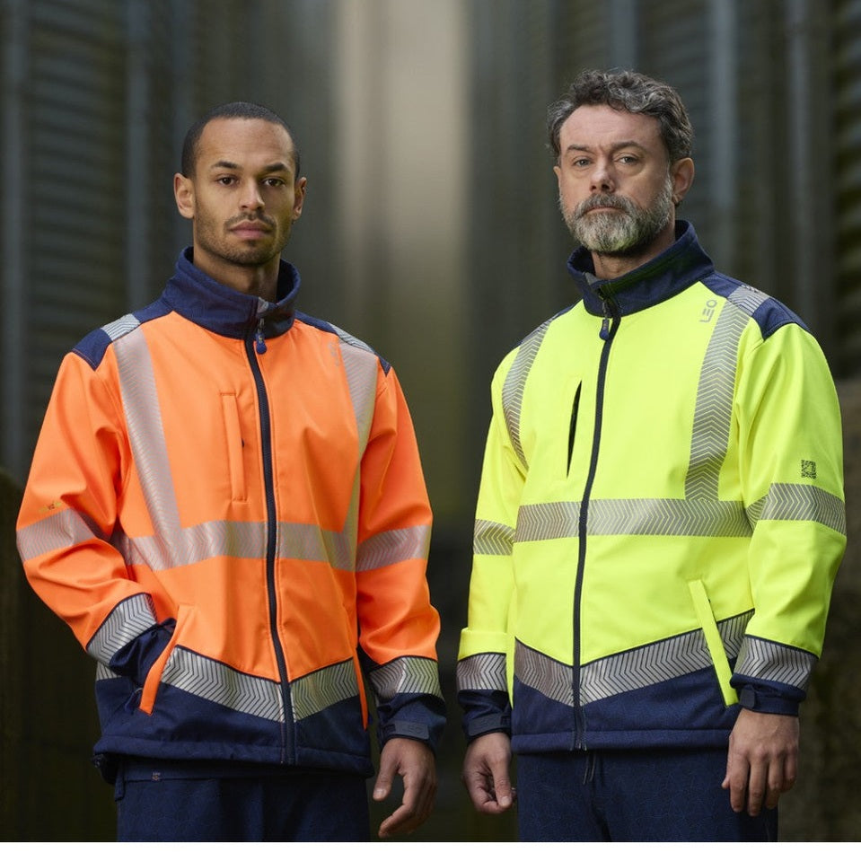 Leo Workwear BOWDEN Leo EcoViz Softshell Jacket