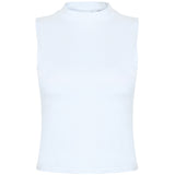 Sf Women's High Neck Crop Vest