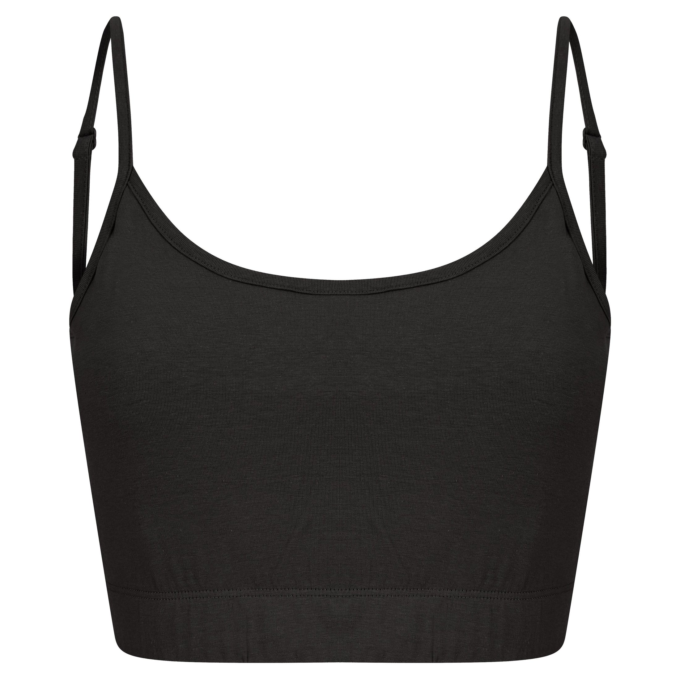 Sf Women's Sustainable Fashion Cropped Cami Top With Adjustable Straps