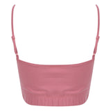 Sf Women's Sustainable Fashion Cropped Cami Top With Adjustable Straps