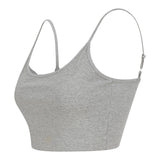 Sf Women's Sustainable Fashion Cropped Cami Top With Adjustable Straps