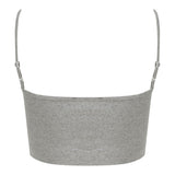 Sf Women's Sustainable Fashion Cropped Cami Top With Adjustable Straps