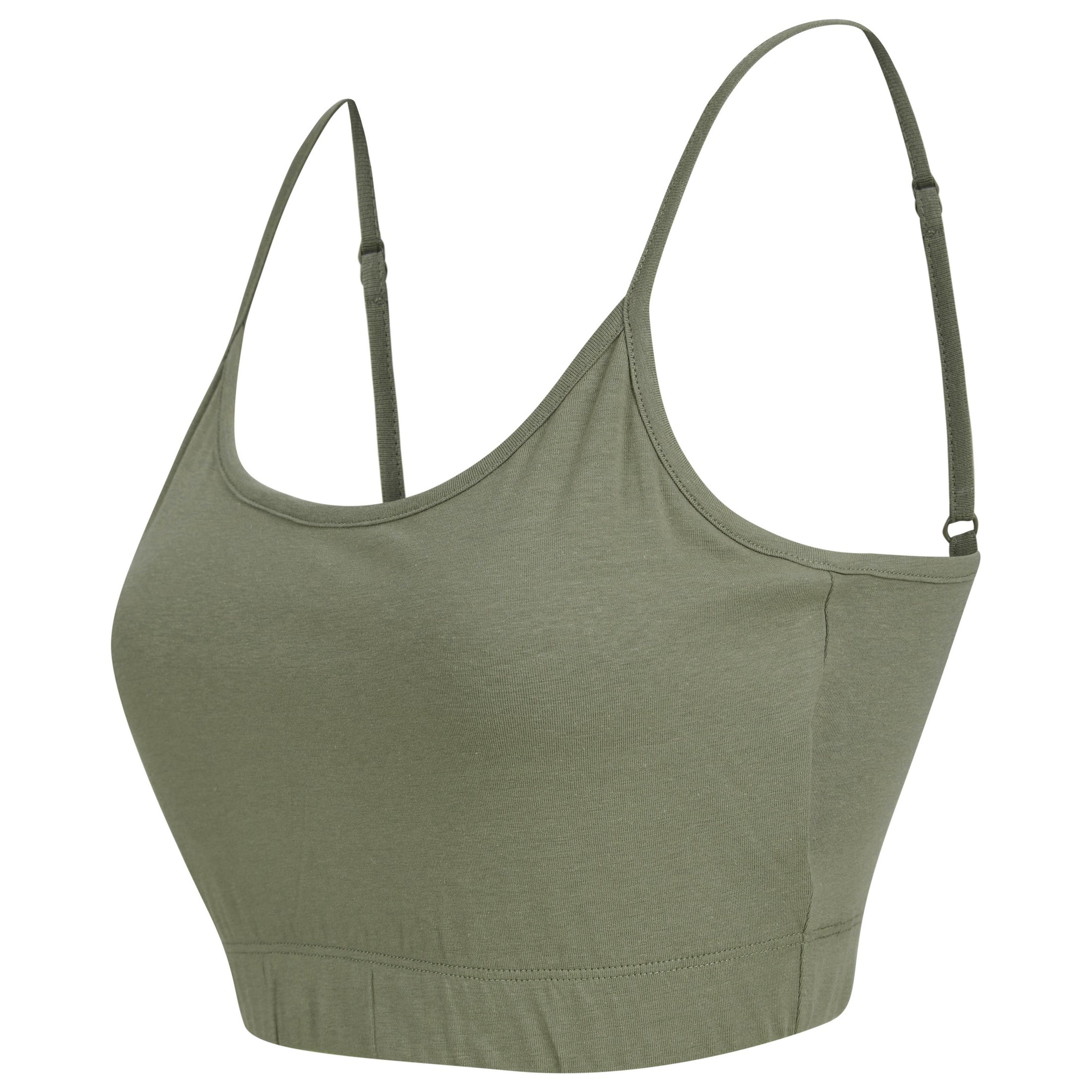 Sf Women's Sustainable Fashion Cropped Cami Top With Adjustable Straps