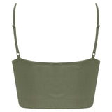 Sf Women's Sustainable Fashion Cropped Cami Top With Adjustable Straps