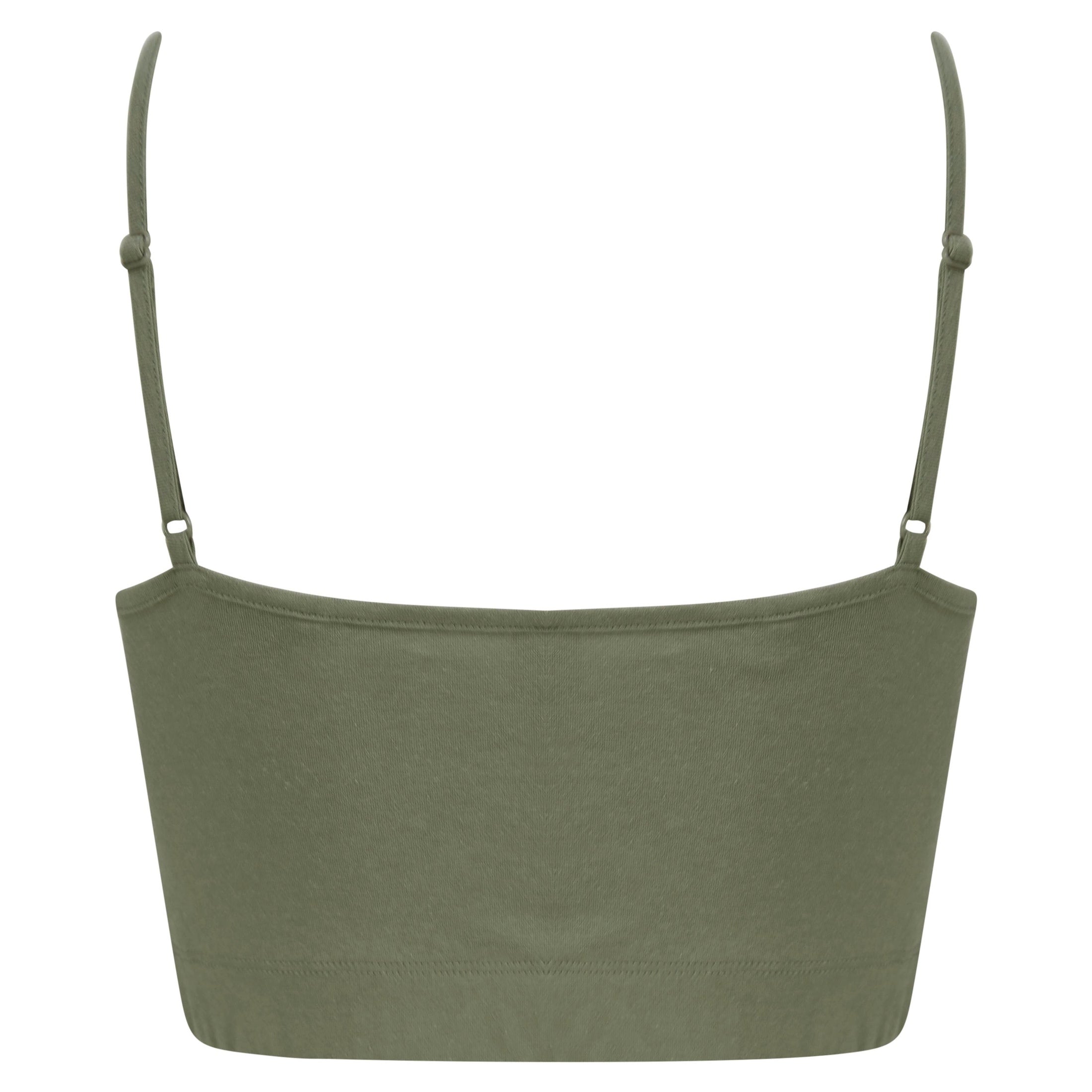 Sf Women's Sustainable Fashion Cropped Cami Top With Adjustable Straps