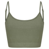Sf Women's Sustainable Fashion Cropped Cami Top With Adjustable Straps