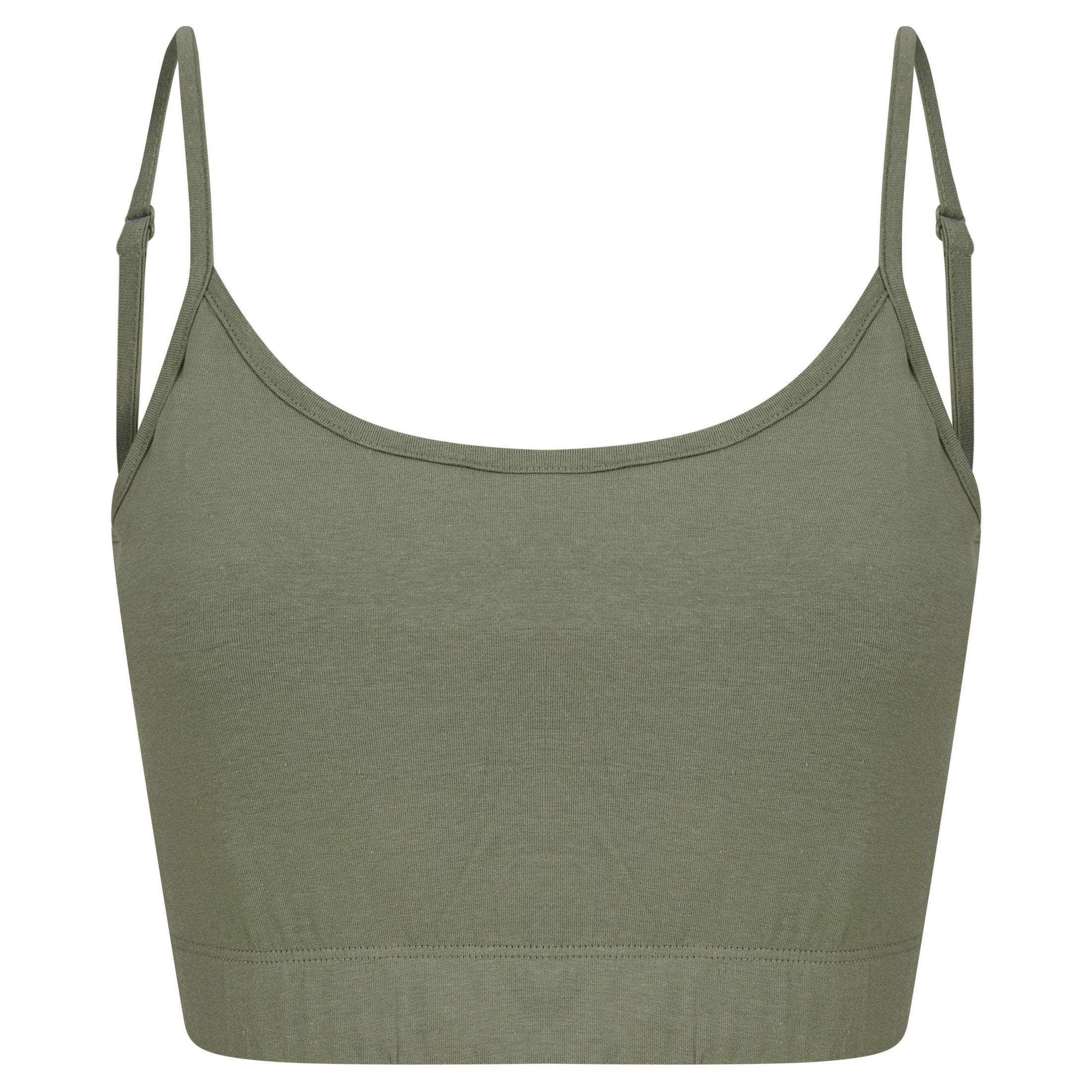 Sf Women's Sustainable Fashion Cropped Cami Top With Adjustable Straps