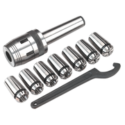 Sealey Mill Chuck Set MT3-M12 Ø4-16mm