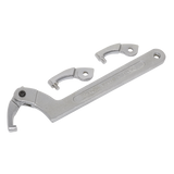 Sealey Adjustable C Spanner - Hook & Pin Wrench Set 4pc 51-121mm