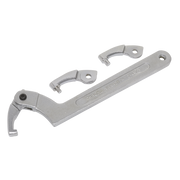 Sealey Adjustable C Spanner - Hook & Pin Wrench Set 4pc 51-121mm