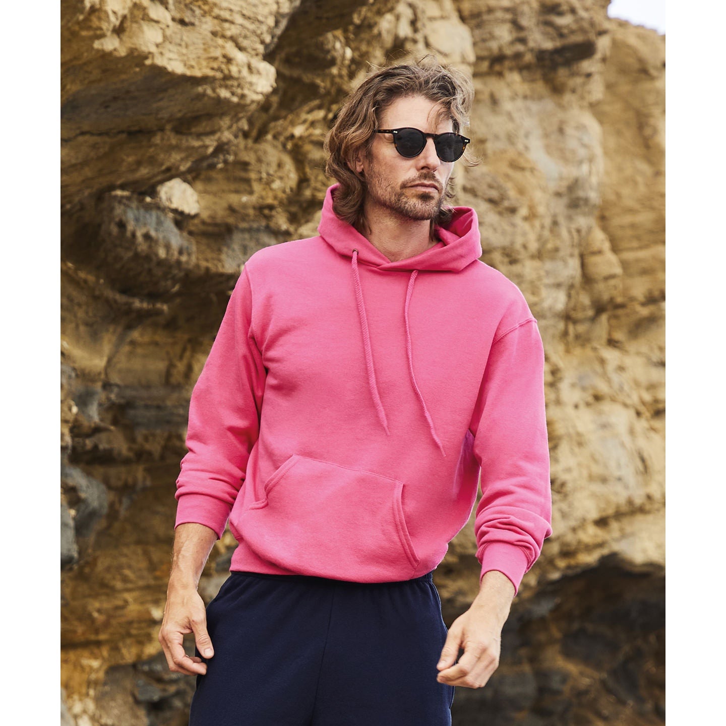 Fruit Of The Loom Classic 80/20 Hooded Sweatshirt - Heather Grey*?