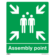 Sealey Safe Conditions Safety Sign - Assembly Point - Rigid Plastic