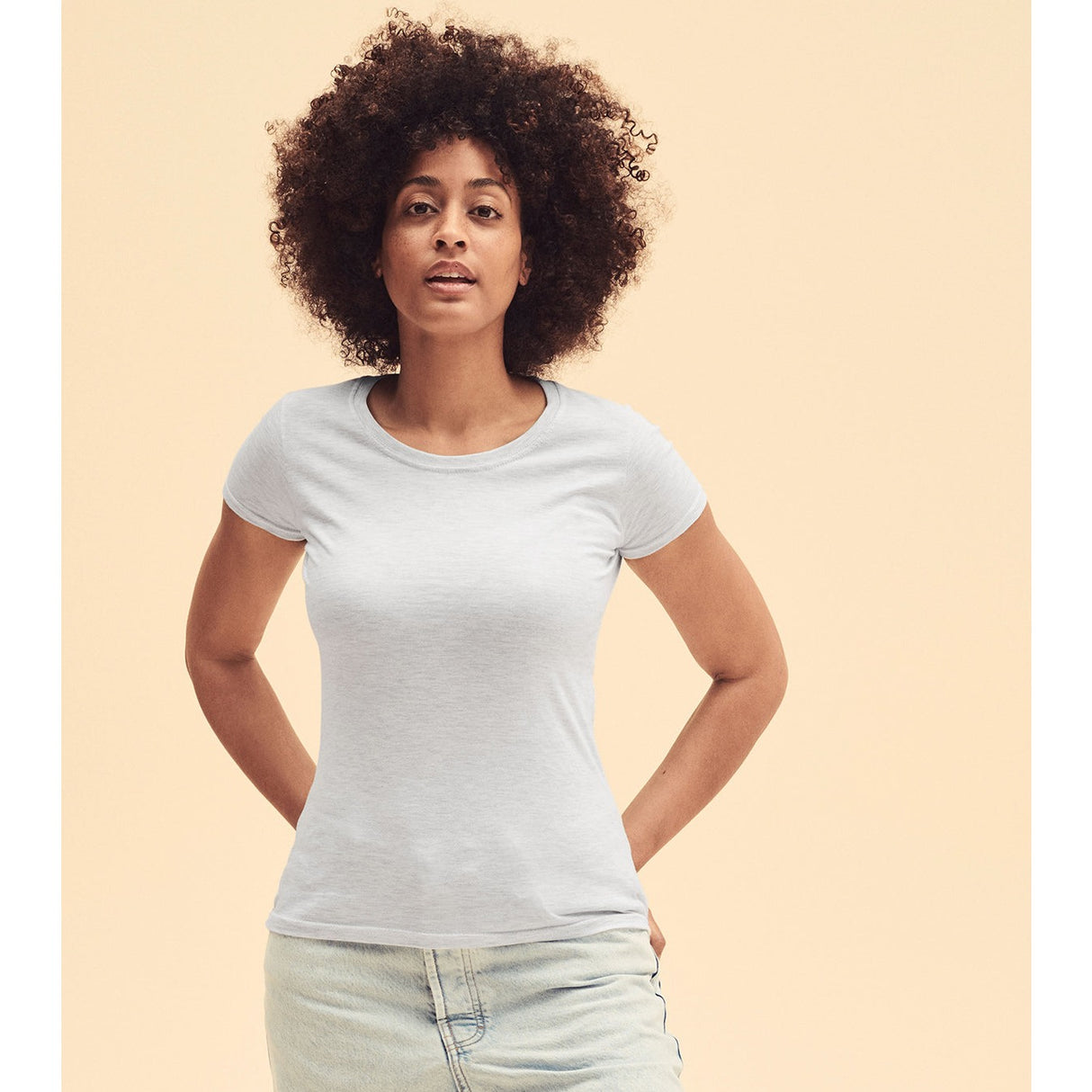 Fruit Of The Loom Women's Iconic 195 Ringspun Premium T-Shirt - Sage