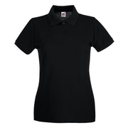 Fruit Of The Loom Women's Premium Polo - Black
