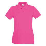 Fruit Of The Loom Women's Premium Polo - Fuchsia
