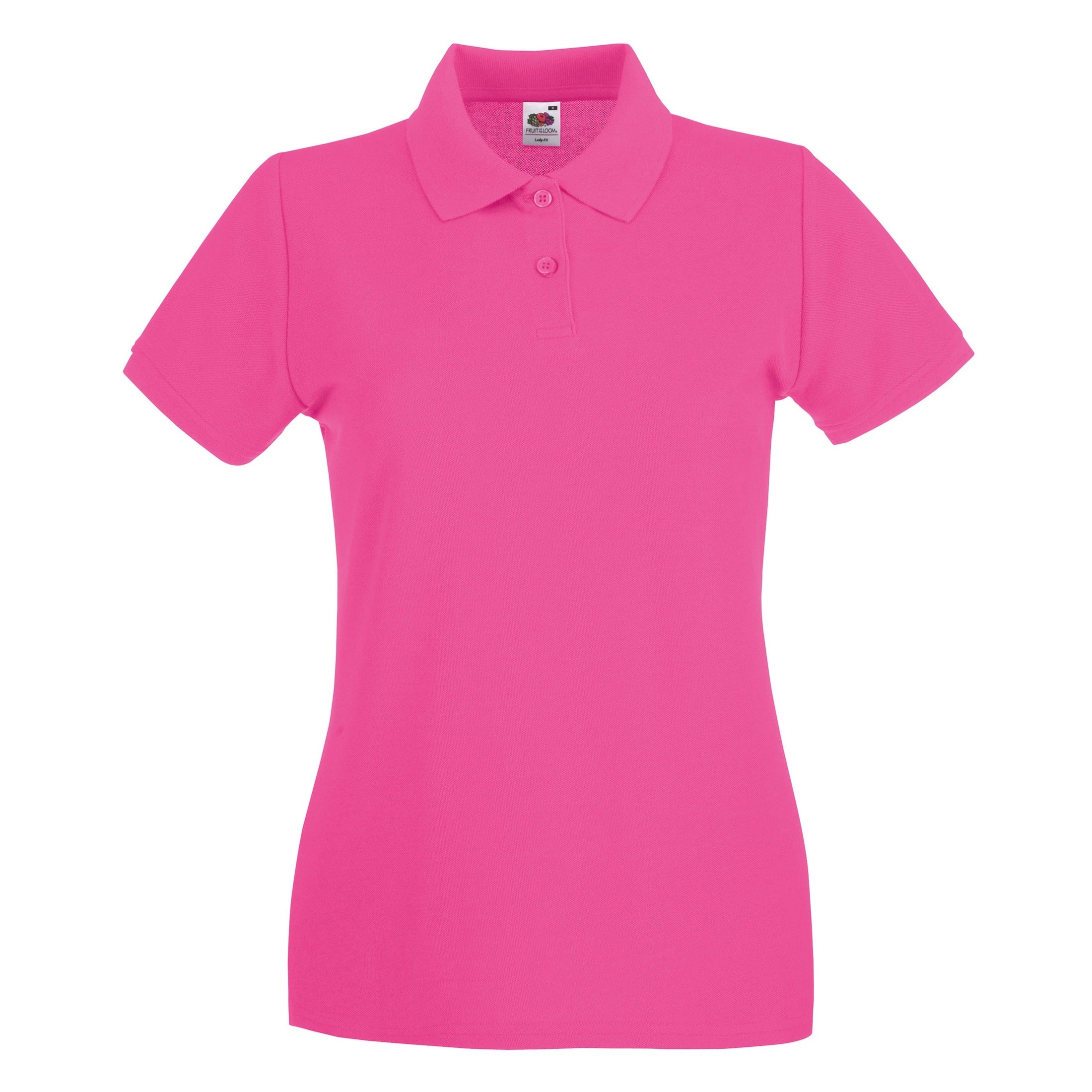 Fruit Of The Loom Women's Premium Polo - Fuchsia