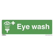 Sealey Safe Conditions Safety Sign - Eye Wash - Rigid Plastic