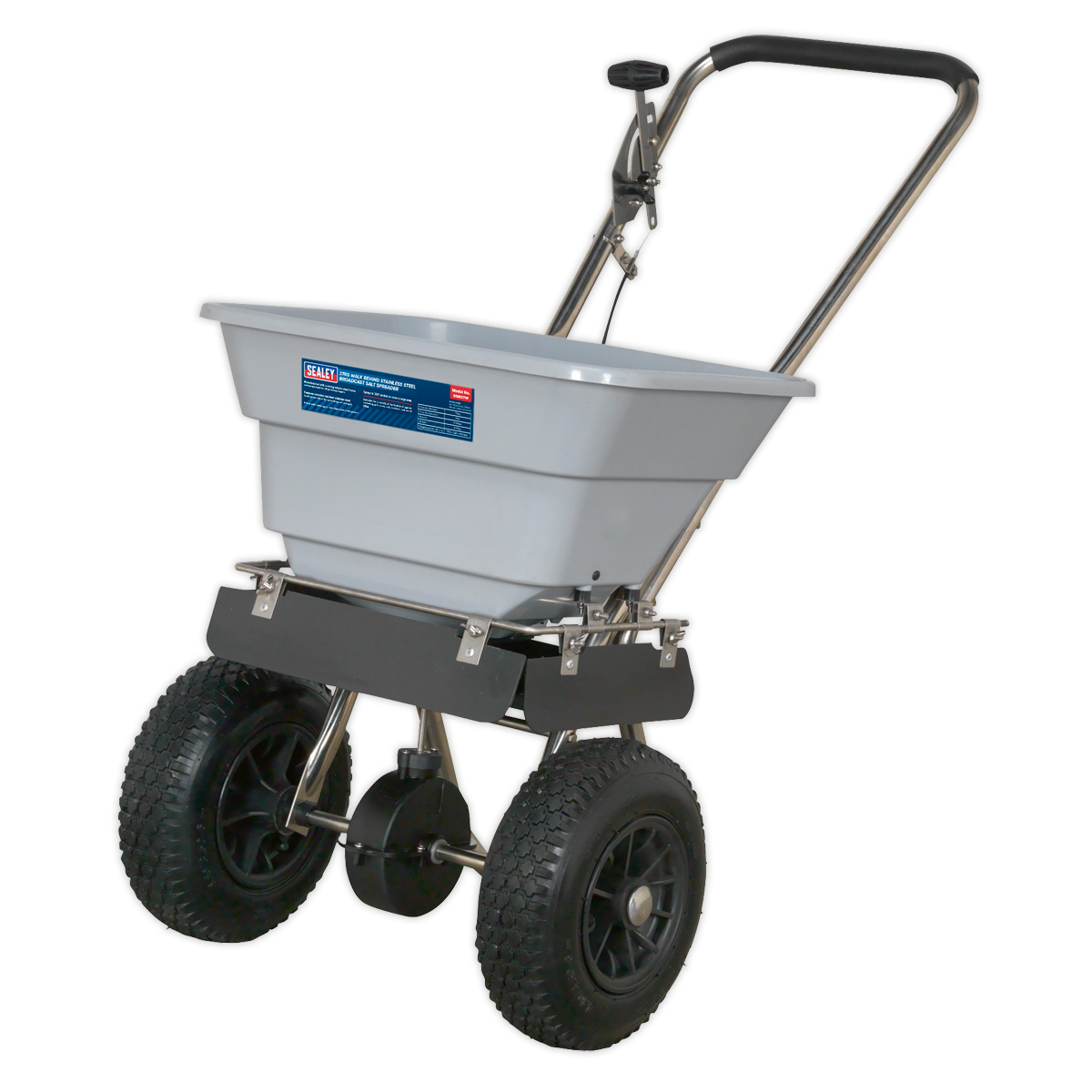 Sealey Stainless Steel Broadcast Salt Spreader 37kg Walk Behind