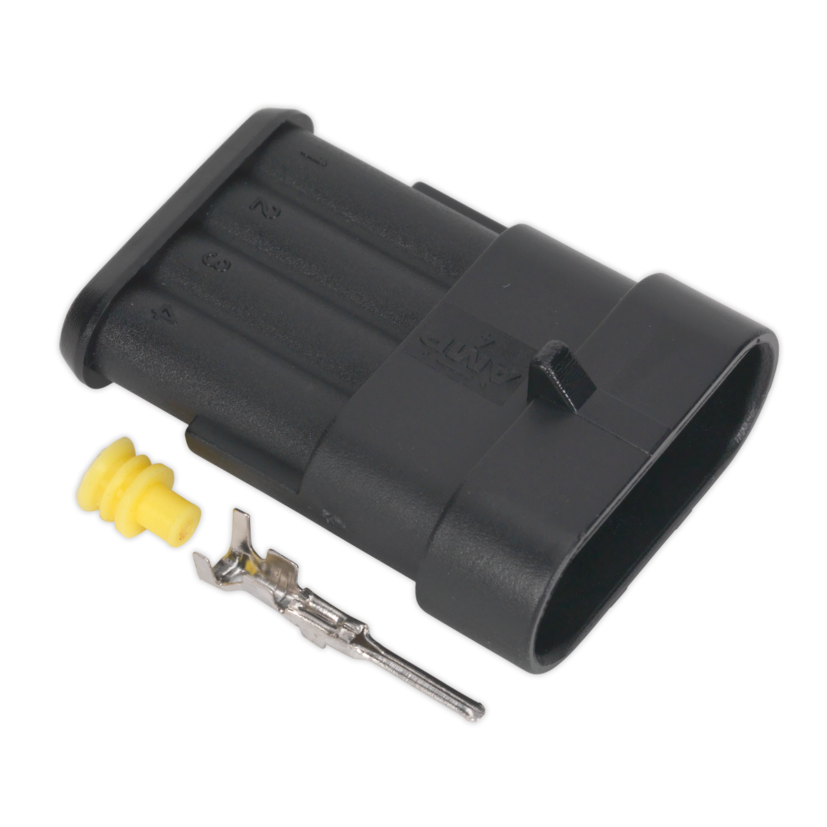 Sealey Superseal Male Connector 4-Way Pack of 3