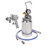 Sealey Pressure Pot System with Spray Gun & Hoses 1.8mm Set-Up