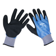 Sealey Waterproof Latex Gloves - (X-Large) - Pack of 6 Pairs
